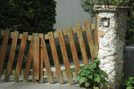 French wooden gate